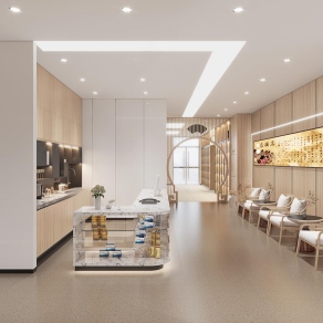 新中式中医院3D模型下载